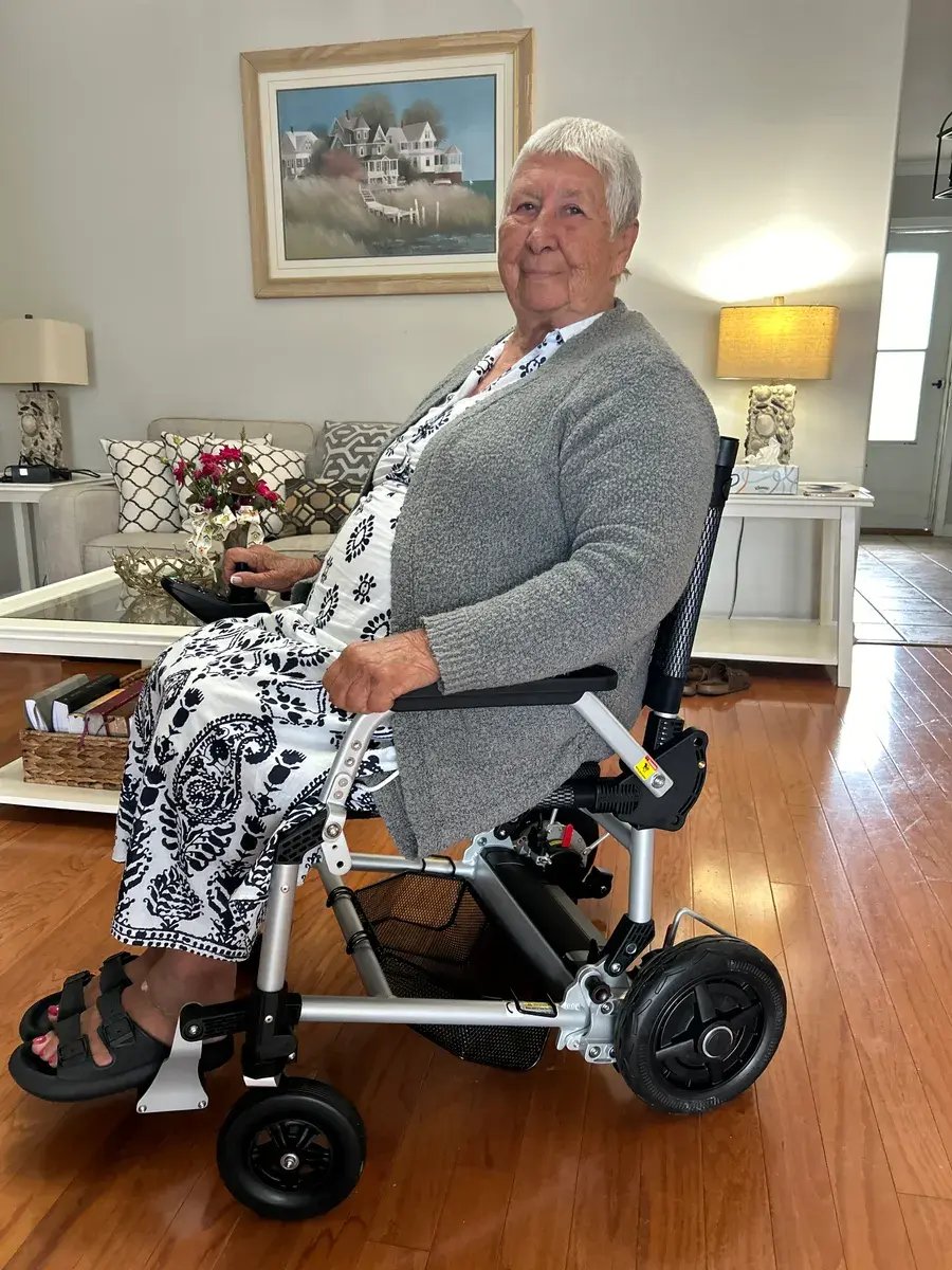 Woman using Zoomer indoors